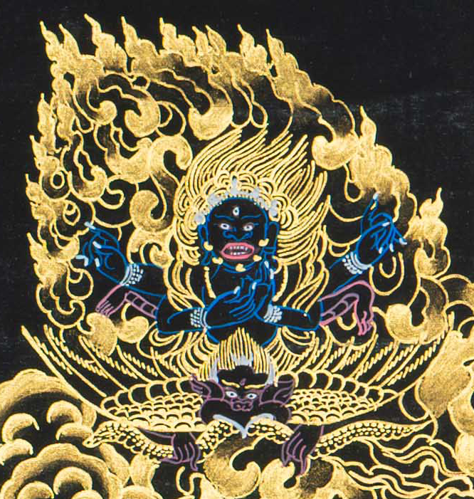 Palden Lhamo Thangka – The Divine Protectress on Horseback - T-S-BT-BB-PL-0135