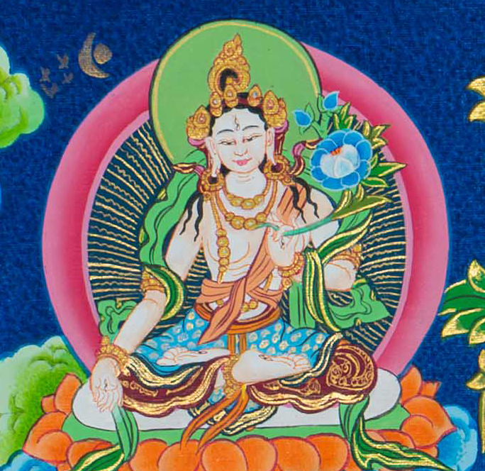 Shakyamuni Buddha Thangka: The Radiant Teacher of Enlightenment - T-S-BT-RB-AU-SB-0119
