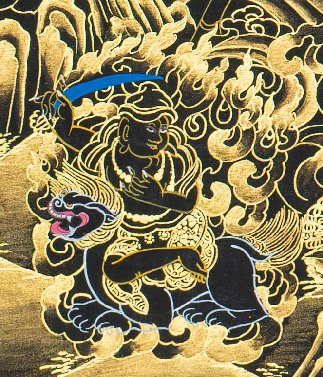 Palden Lhamo Thangka – The Divine Protectress on Horseback - T-S-BT-BB-PL-0135