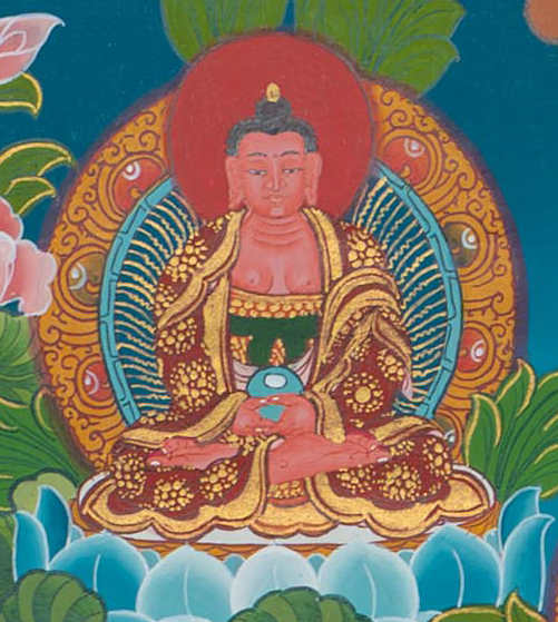 Hand-Painted Manjushree Thangka - T-S-BT-BB-AU-M-0108