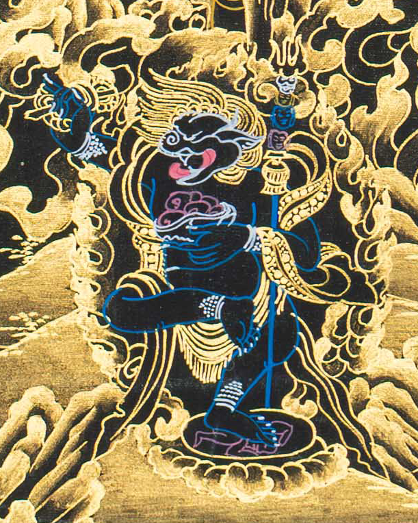 Palden Lhamo Thangka – The Divine Protectress on Horseback - T-S-BT-BB-PL-0135