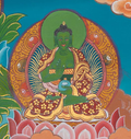Hand-Painted Manjushree Thangka - T-S-BT-BB-AU-M-0108