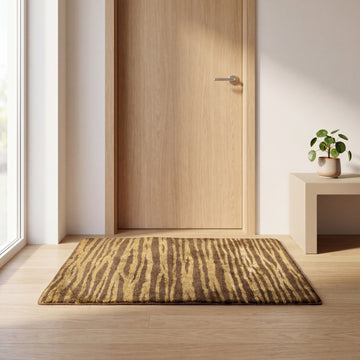 Meditation Mat / Door Mat | Handwoven Pure Tibetan Wool and Silk Carpet