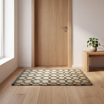Meditation Mat / Door Mat | Handwoven Wool and Silk Carpet