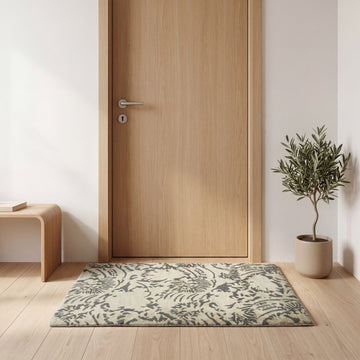 Meditation Mat / Door Mat | Handwoven Wool and Silk Carpet