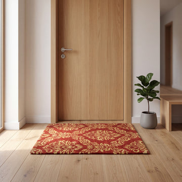 Meditation Mat / Door Mat | Handwoven Wool and Silk Carpet