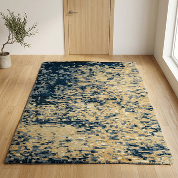 Meditation Mat / Door Mat | Handwoven Pure Wool and Silk Carpet
