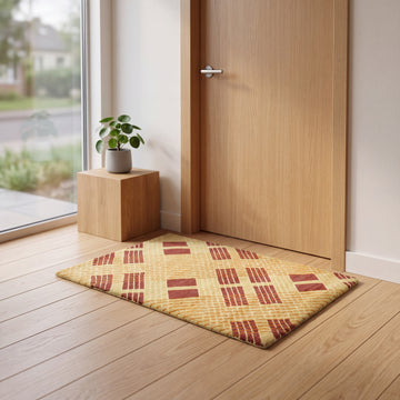 Meditation Mat / Door Mat | Handwoven Pure Wool and Silk Carpet