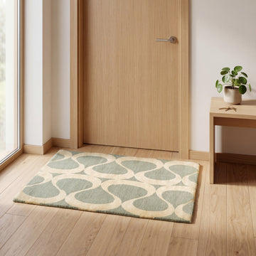 Meditation Mat / Door Mat | Handwoven Pure Wool and Silk Carpet