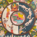 The Mystical Wheel of Life Thangka - T-S-BT-PB-AU-WOL-0154