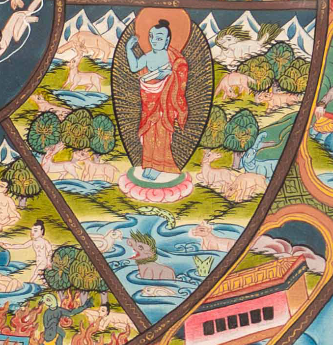 The Mystical Wheel of Life Thangka - T-S-BT-PB-AU-WOL-0154