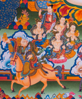 The Prosperous Lion Jambhala Thangka - T-S-BT-GB-AU-L-0142