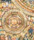 Handmade Traditional Mandala Thangka of Infinite Buddhas: The Sacred Wheel of Awakening - T-PS-SS-BB-TM-0014