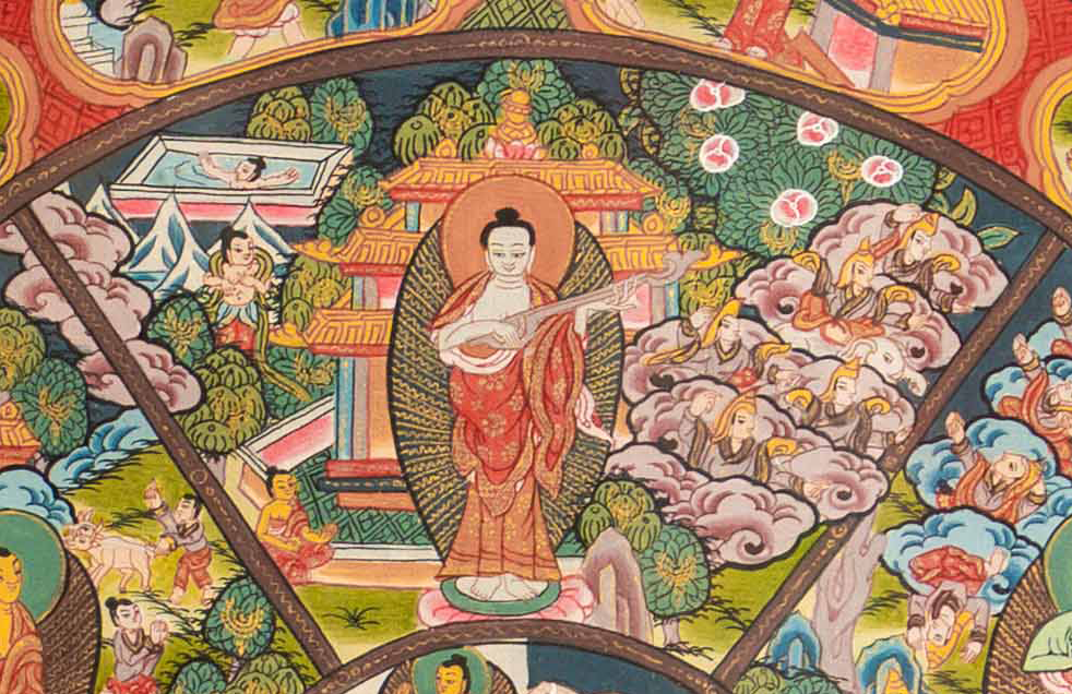 The Mystical Wheel of Life Thangka - T-S-BT-PB-AU-WOL-0154