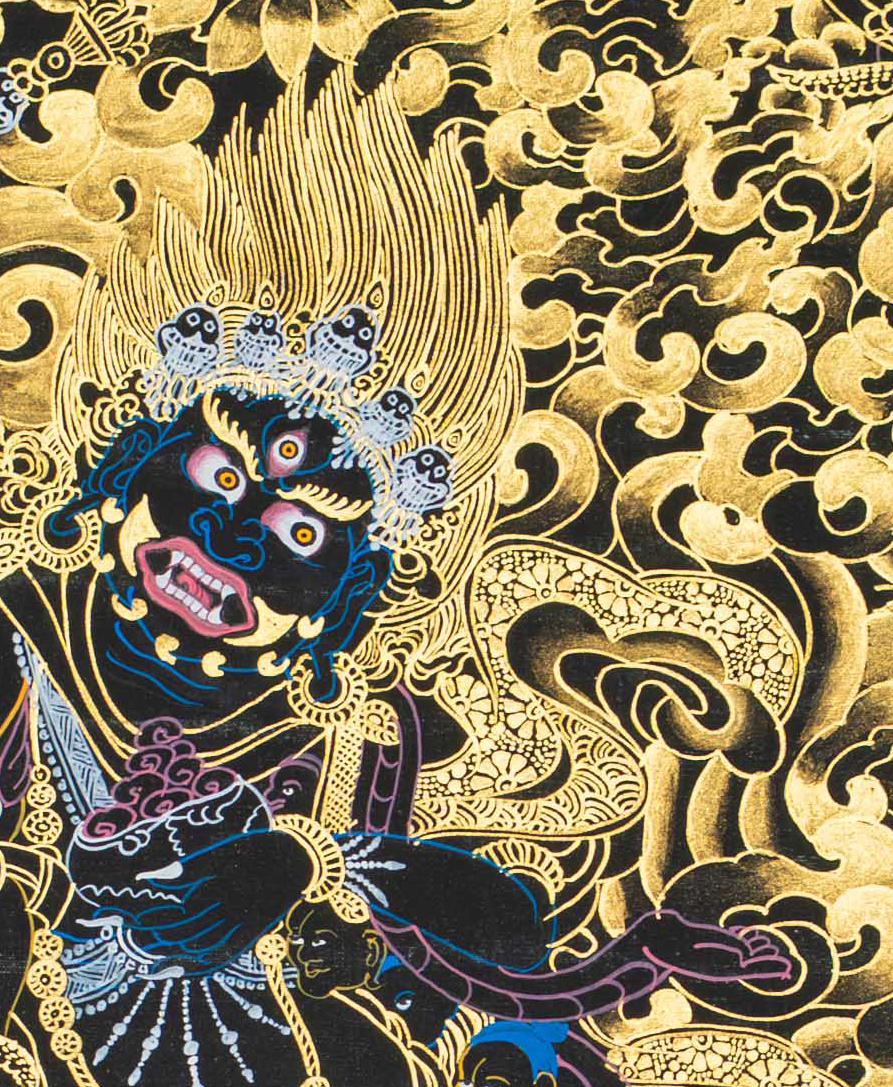 Palden Lhamo Thangka – The Divine Protectress on Horseback - T-S-BT-BB-PL-0135