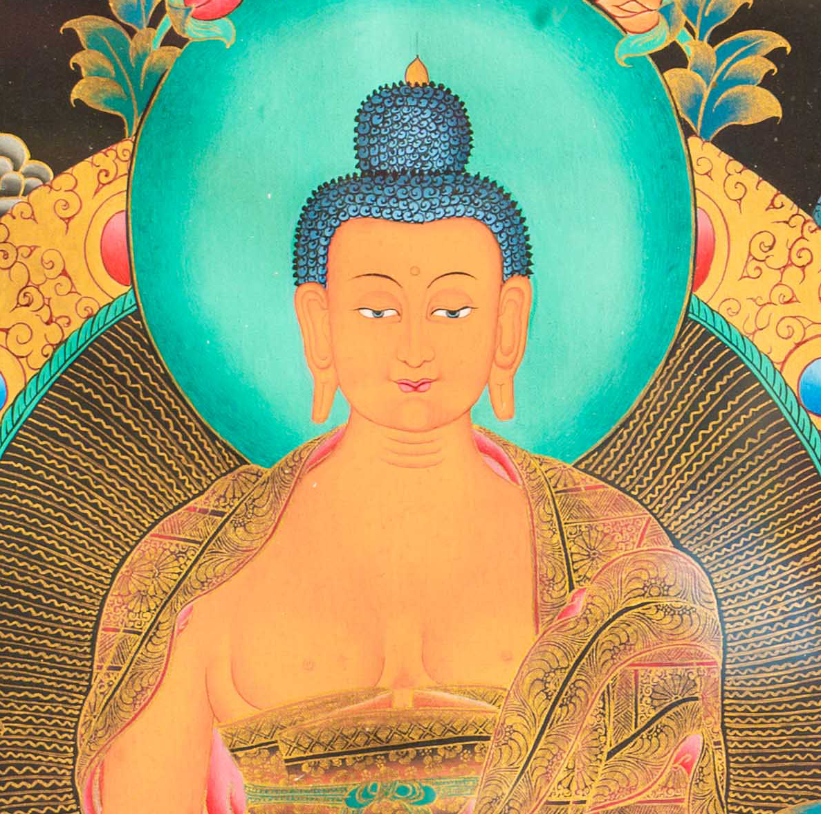 The Serene Shakyamuni Buddha Thangka - T-S-BT-BB-AU-SB-0152
