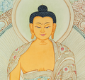 Handpainted Shakyamuni Buddha Thangka: The Eternal Light of Awakening - T-PS-SS-GB-AU-SB-0001