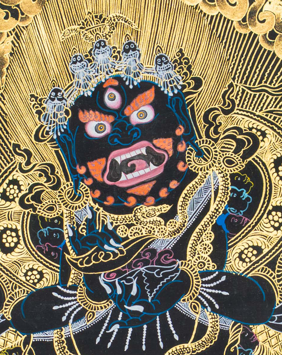 Mahakala Thangka: Guardian of the Sacred Path - T-S-BT-BB-M-0126