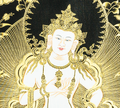 Vajrasattva Thangka, the God of Purification and Spiritual Transformation - T-B-HT-RB-V-0025