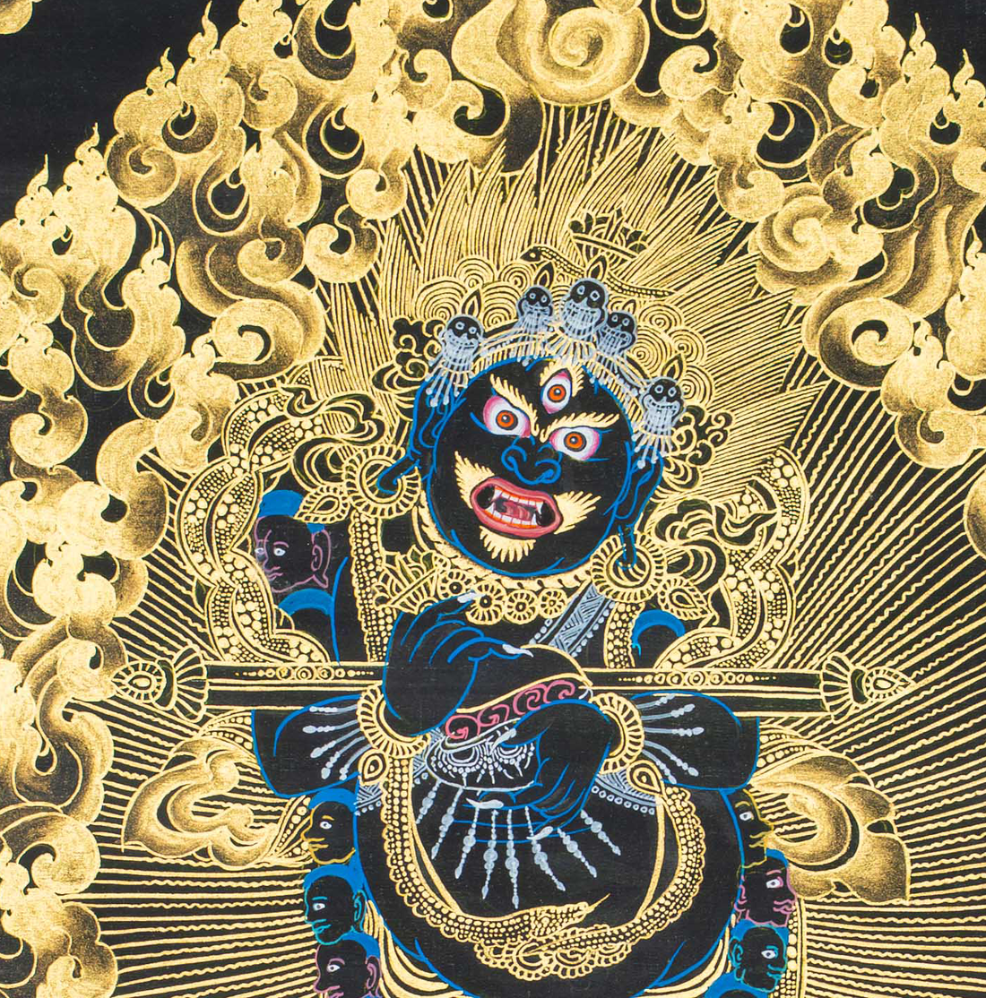 Mahakala Thangka: Sentinel of Sacred Compassion - T-S-BT-BB-M-0133