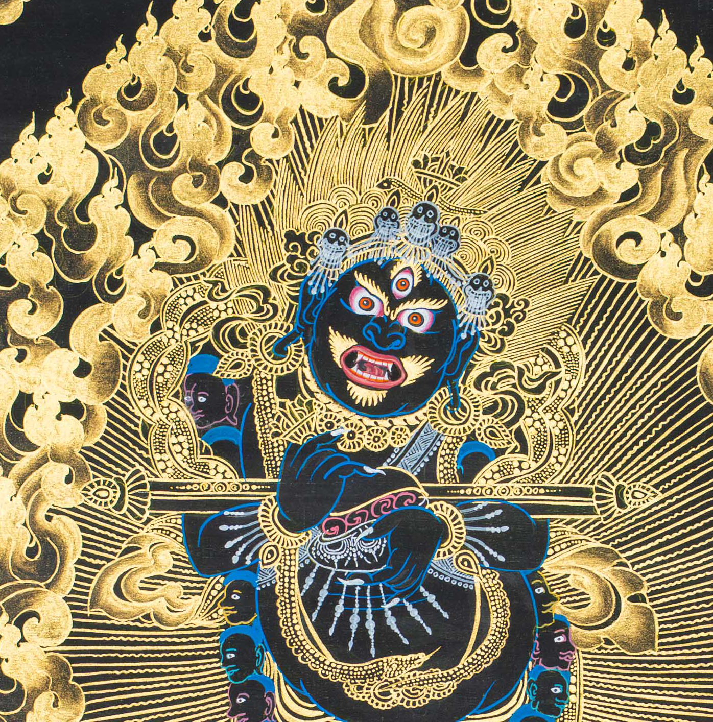Mahakala Thangka: Sentinel of Sacred Compassion - T-S-BT-BB-M-0133