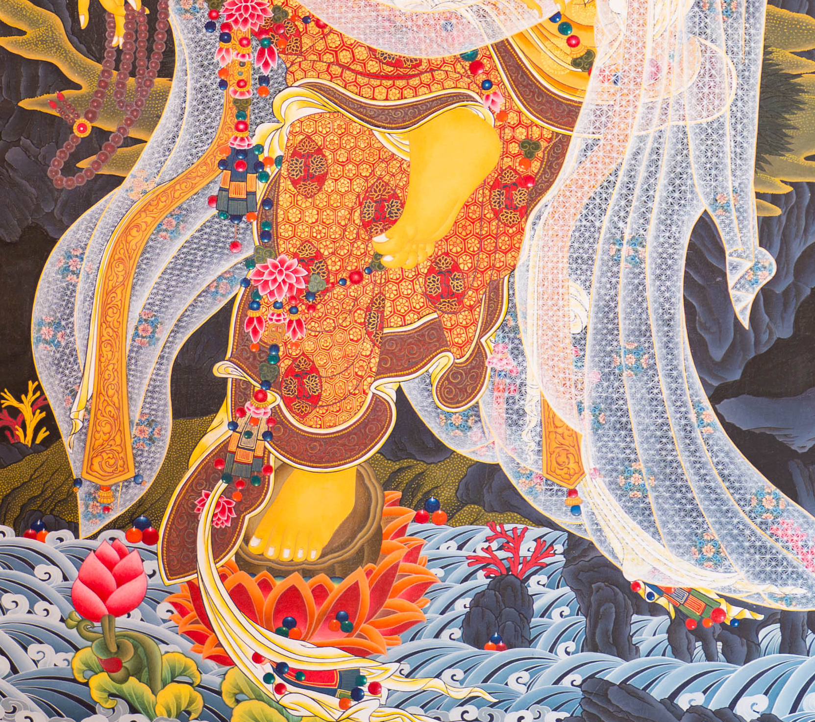 The Graceful Japanese Buddha Thangka - T-S-BT-BB-AU-JB-0143