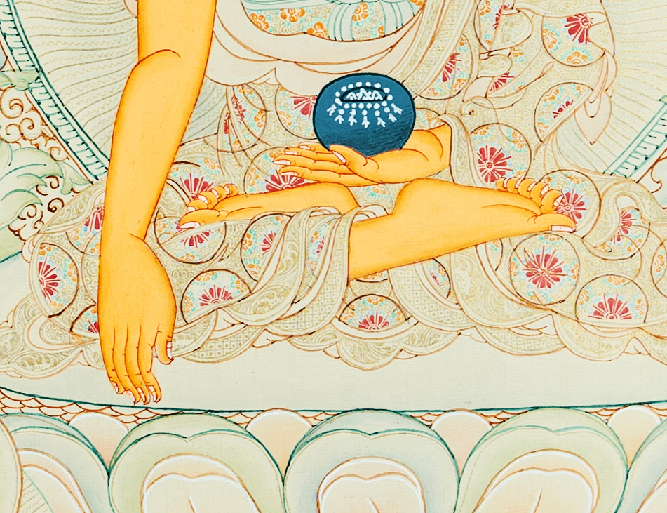 Shakyamuni Buddha Thangka: Radiance of Enlightenment - T-PS-SS-GB-AU-SB-0002