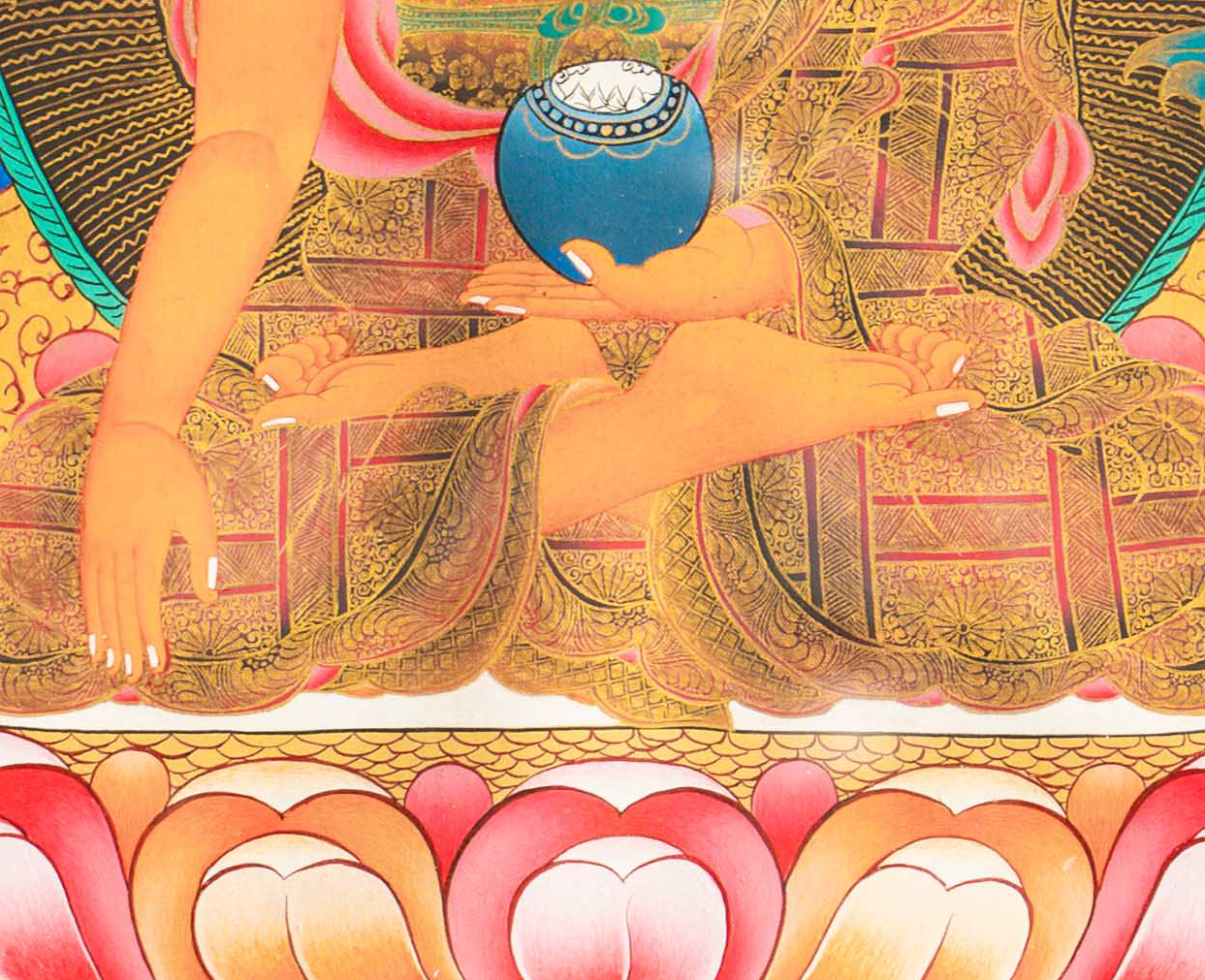 The Serene Shakyamuni Buddha Thangka - T-S-BT-BB-AU-SB-0152