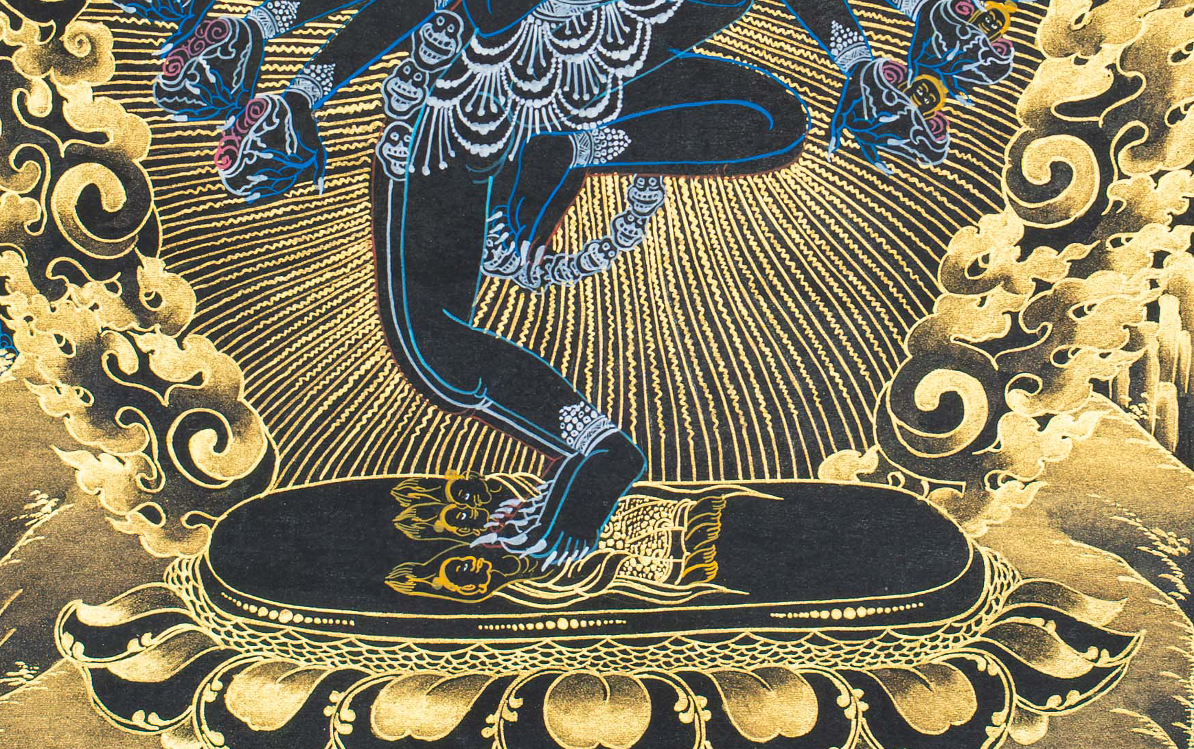 Celestial Vajrakilaya Thangka – The Thunderbolt of Wisdom - T-S-BT-BB-HV-0139