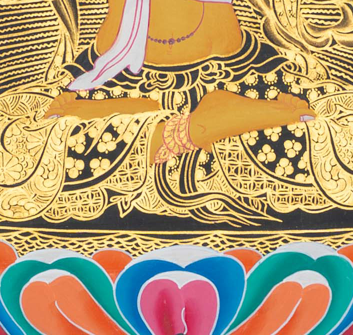 Hand-Painted Manjushree Thangka - T-S-BT-RB-M-0106