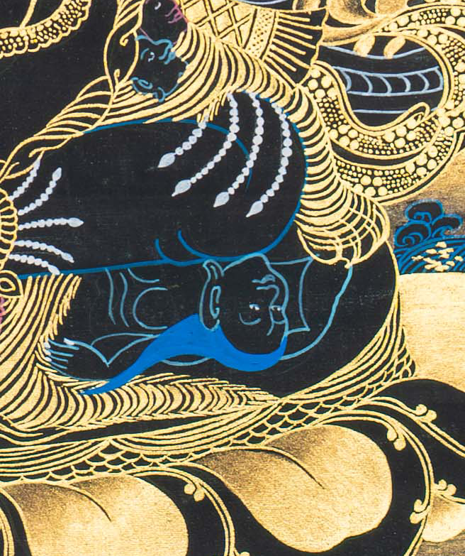 Mahakala Thangka: Guardian of the Sacred Path - T-S-BT-BB-M-0126