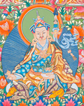 Hand-Painted Guru Rinpoche Thangka - T-S-BT-RB-AU-GC-0082