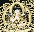 White Tara Thangka: Embodiment of Eternal Serenity - T-PS-SS-BB-WT-0005