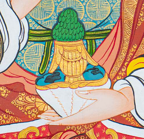 Hand-Painted Guru Padmasambhava Thangka - T-S-BT-BB-AU-GP-0069