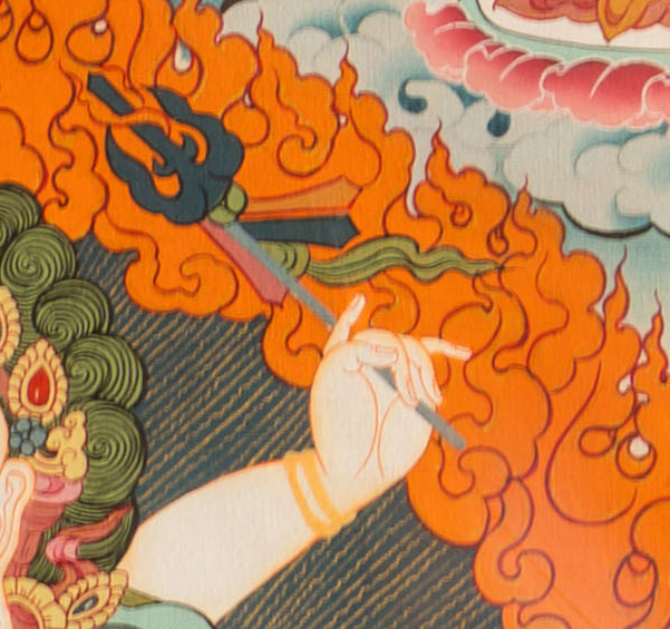 Hand-Painted Seto Mahakala Thangka - T-S-BT-BB-AU-AM-0151