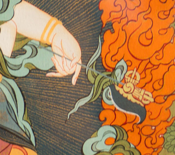 Hand-Painted Seto Mahakala Thangka - T-S-BT-BB-AU-AM-0151