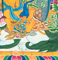 Handmade Jambala Thangka: Purifier of Sacred Vows - T-PS-SS-RB-LJ-0007