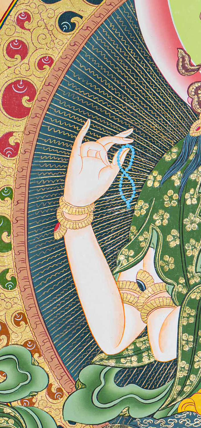 Handpainted Chengresi Thangka - T-S-BT-GB-AU-C-0078