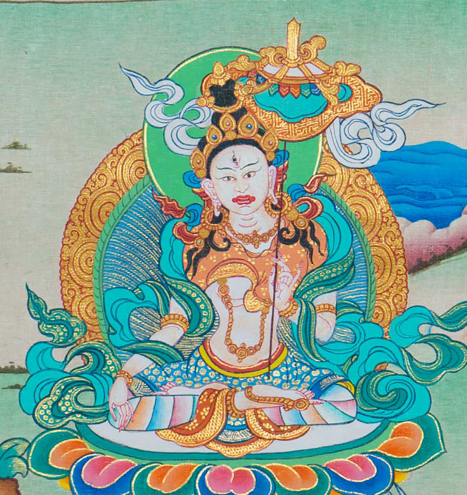 Divine Green Tara Thangka: Embrace Compassion and Protection in Sacred Art - T-S-BT-RB-AU-GT-0113