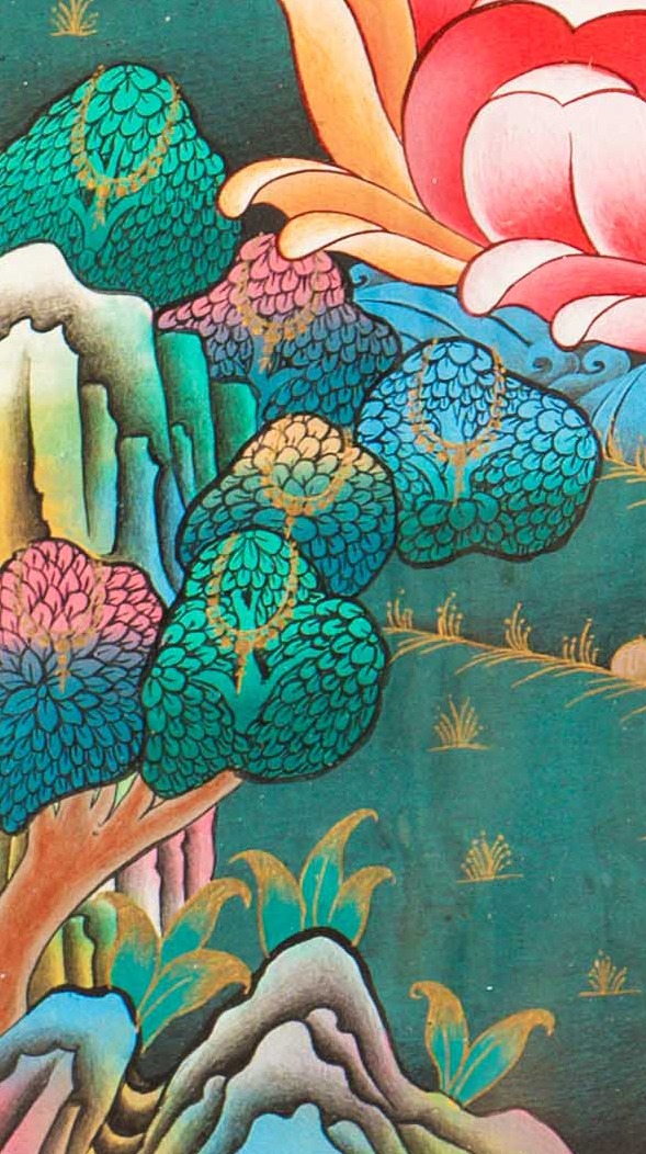 The Serene Shakyamuni Buddha Thangka - T-S-BT-BB-AU-SB-0152