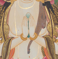 Hand-Painted Chenrezig Thangka - T-S-BT-BB-AU-C-0095