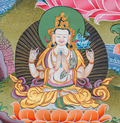 Hand-Painted Manjushree Thangka - T-S-BT-RB-AU-M-0085
