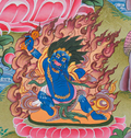 Hand-Painted Manjushree Thangka - T-S-BT-RB-AU-M-0085