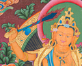 Hand-Painted Manjushree Thangka - T-S-BT-RB-AU-M-0085
