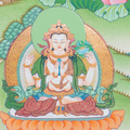 Hand-Painted Manjushree Thangka - T-S-BT-RB-AU-M-0087