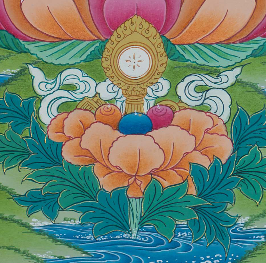 Hand-Painted Chenrezig Thangka - T-S-BT-PB-AU-C-0116