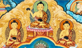 24K Gold Life of Buddha Thangka - T-B-HT-BB-AU-BL-0016