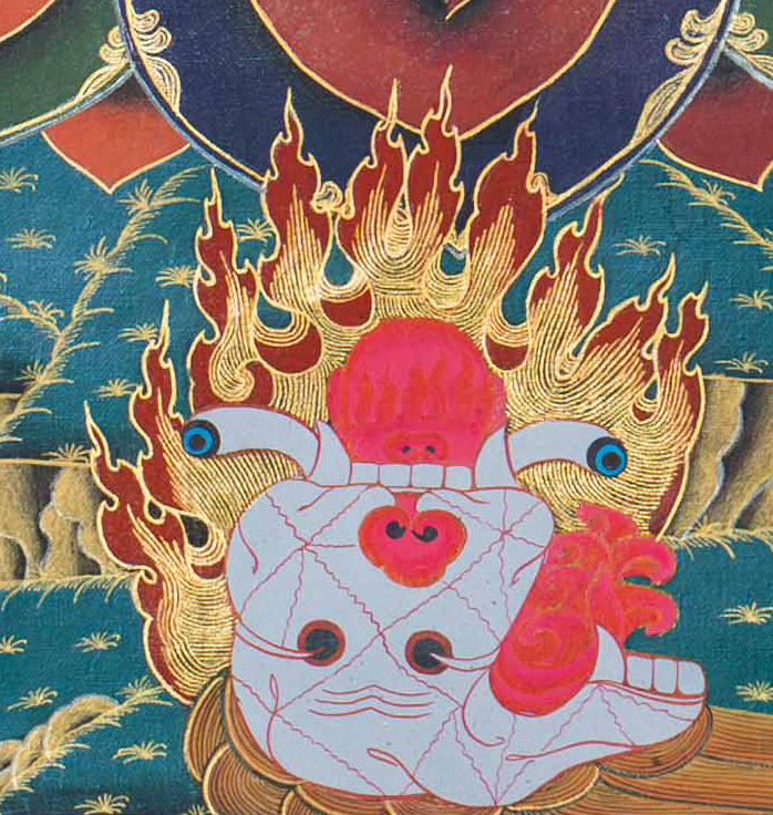 Vajrakilaya Thangka: Piercer of Ignorance and Obstacles - T-S-BT-RB-AU-V-0124