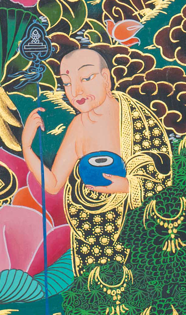 Hand-Painted Shakyamuni Buddha Thangka - T-S-BT-RB-MB-0103