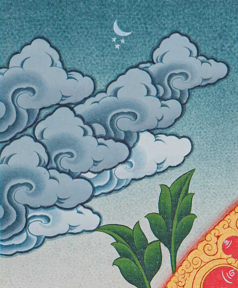 Handpainted Vajrasattva Thangka - T-S-BT-RB-AU-V-0079